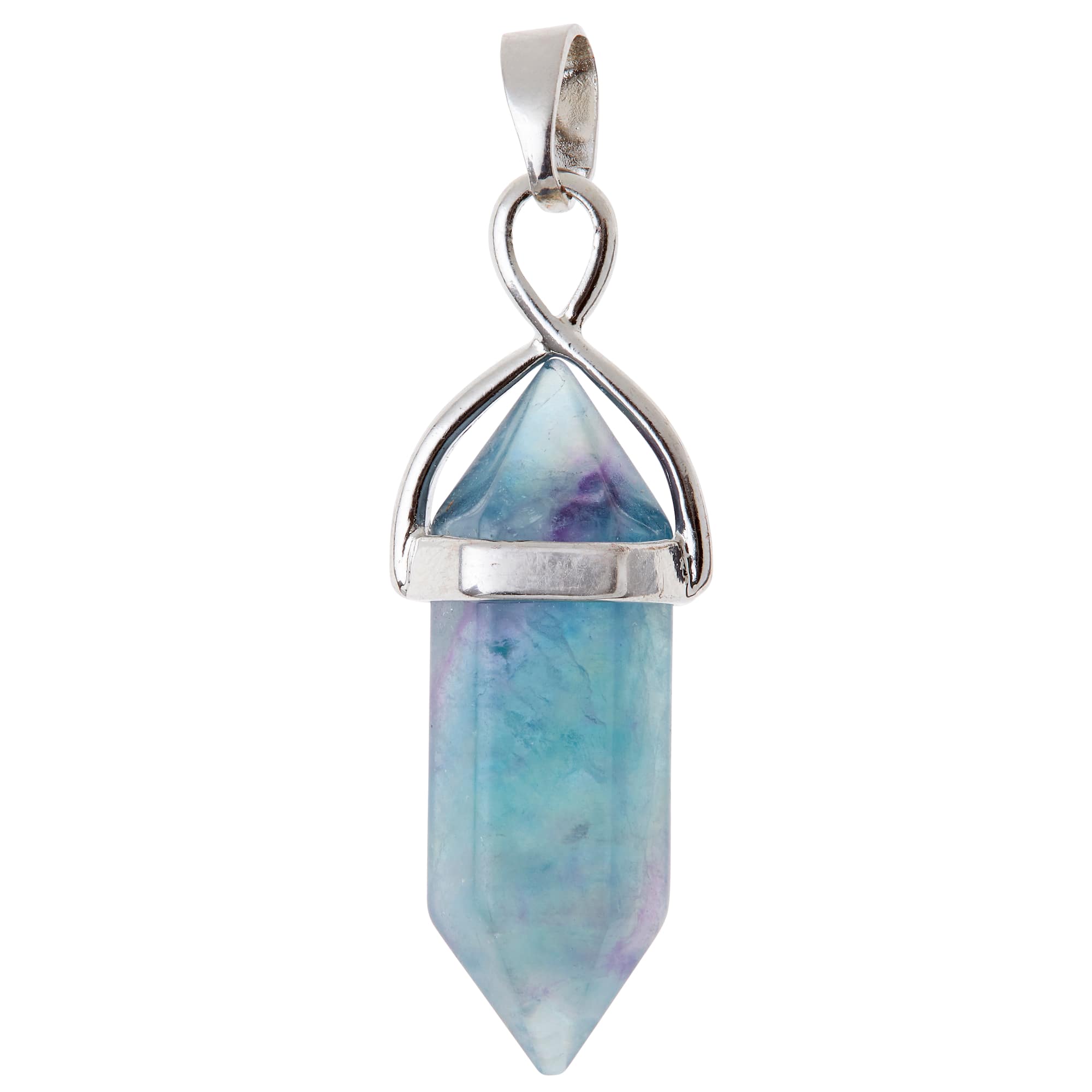 12 Pack: Sedona Rainbow Fluorite Point Pendant by Bead Landing™